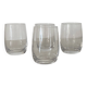 4 crystal whisky glasses by Daum
