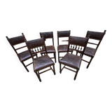 Mot de 6 chaises Henri II