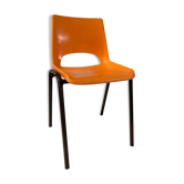 Vintage plastic orange plastic children's chair