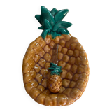 small pineapple butter dish and its vintage VALLAURIS knife