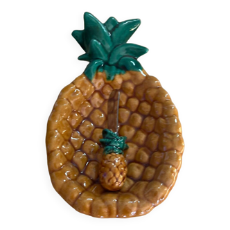 petit plat beurrier ananas et son couteau  VALLAURIS  vintage