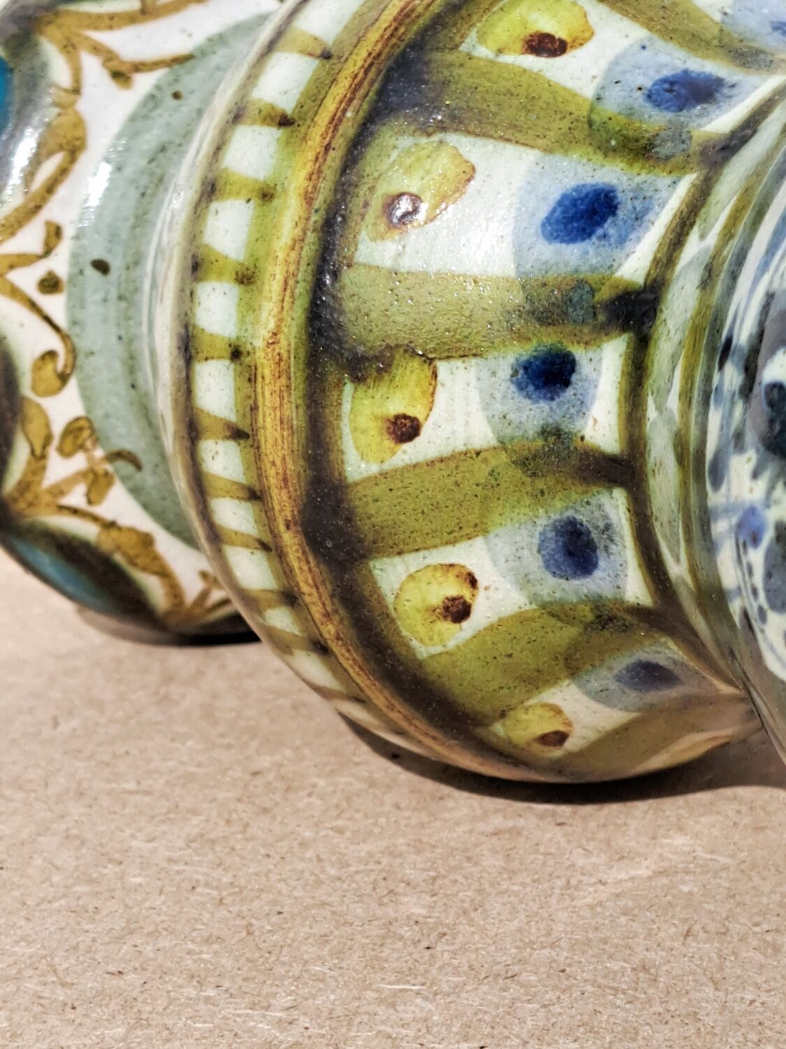 Keraluc sandstone candle holder 70s signed