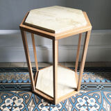 Side table or harness in travertine 1970