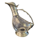 Wine carafe, duck design, glass and metal A553