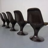 Orbit Chairs by Farner & Grunder for Herman Miller, 1970s, Set of 5