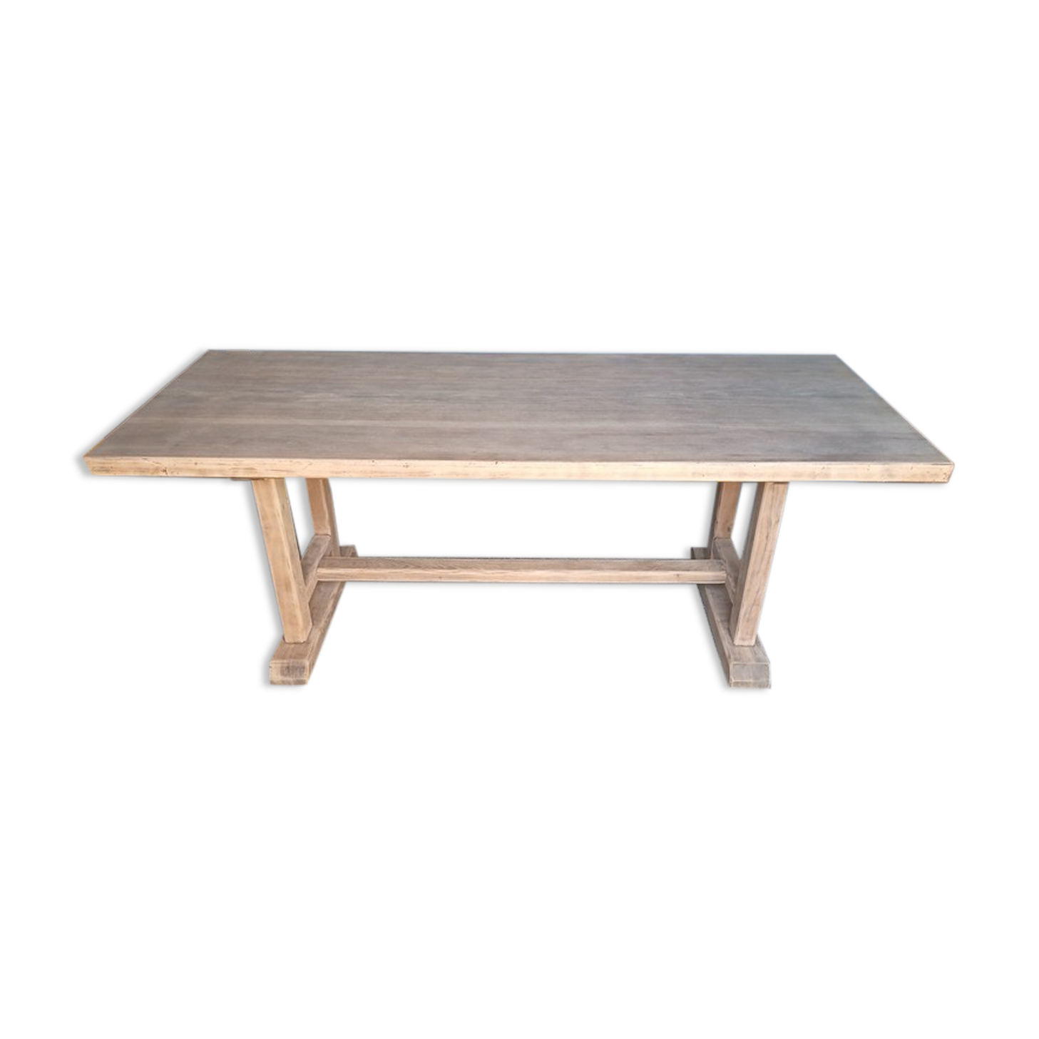 Farmhouse table / countryside natural solid wood