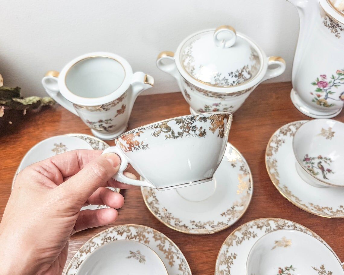 Limoges porcelain tea service