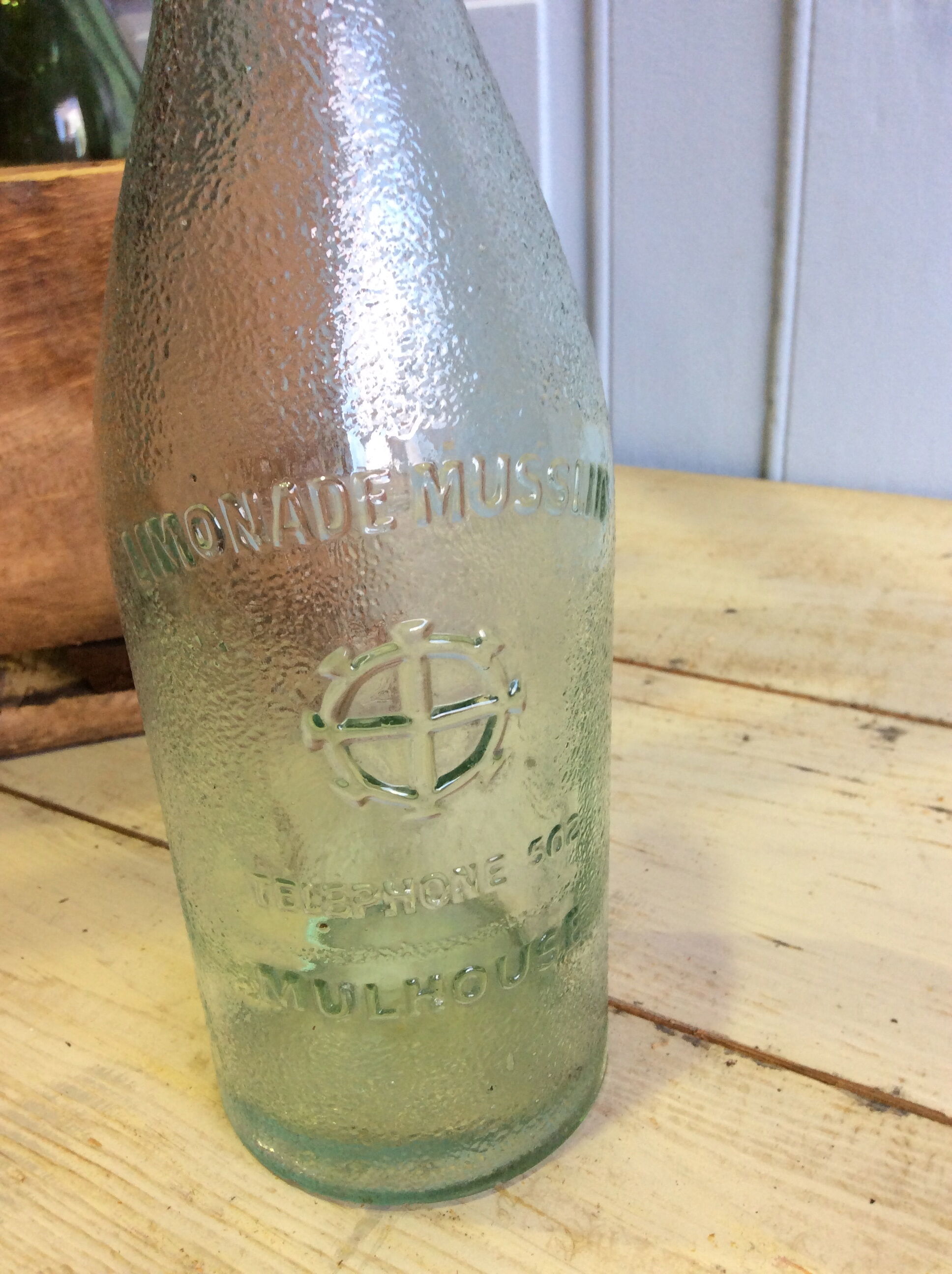 Vintage bottle lemonade mulhouse musslin