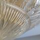 Lampe de plafond Foglia d’Oro de Barovier & Toso, Murano, Italie, années 1980.