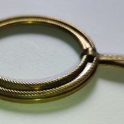 Anneau à tirer second-Empire en bronze