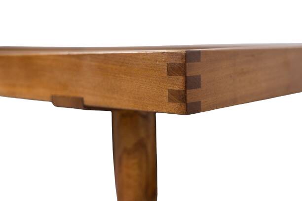 Pierre Chapo. Lit en chêne blond modèle « Godot ». Années 1960.