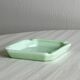Vintage green opaline glass ashtray