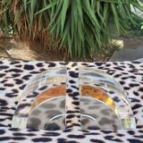 Plexi chrome metal bookends in the 70s