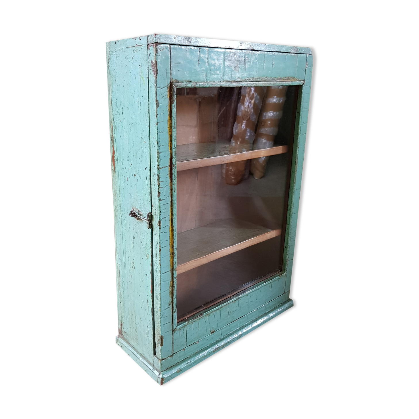 Medicine cabinet - showcase - Burmese teak wall shelf