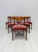 1960s set of 6 mid-century Danish design dining chairs in teak