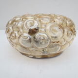 Old wall lamp molded glass, bubble decoration