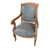 Antique Regency style armchair with complete restoration of the seat