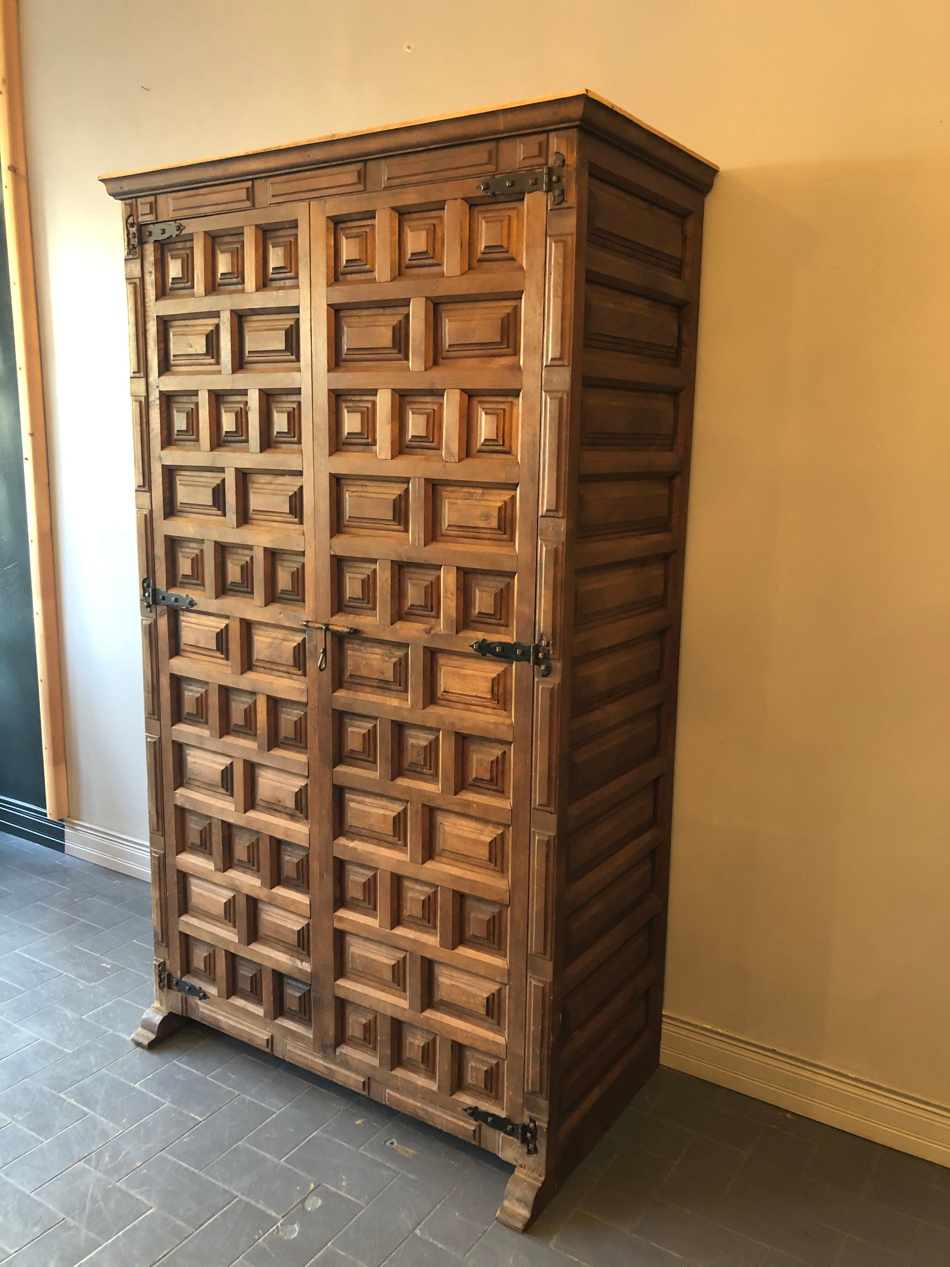 Ancient walnut cabinet