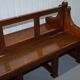 Victorian Double-Faced Carved Walnut Gallery Bench