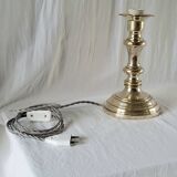 Silver metal lamp base