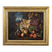 Antique 17th-century Italian painting, still life with fruit