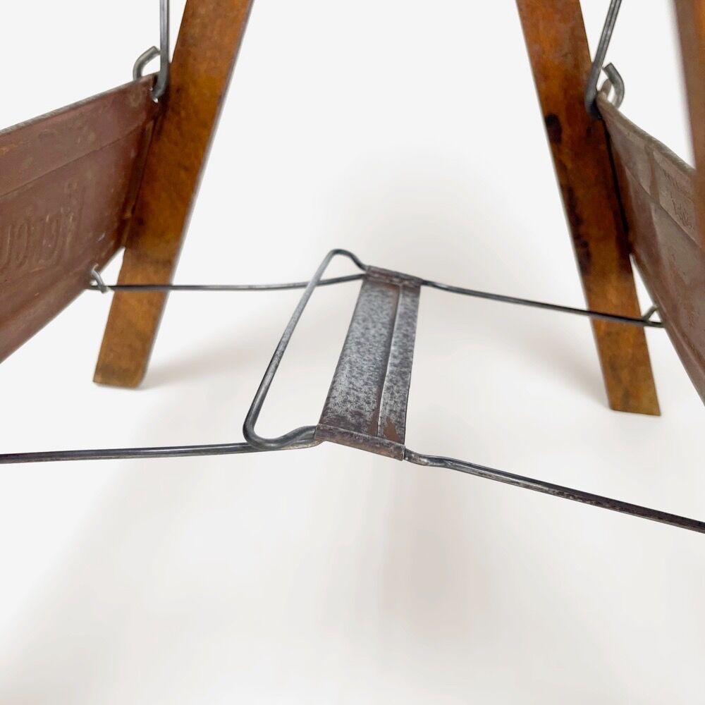 Old folding fishing stool
