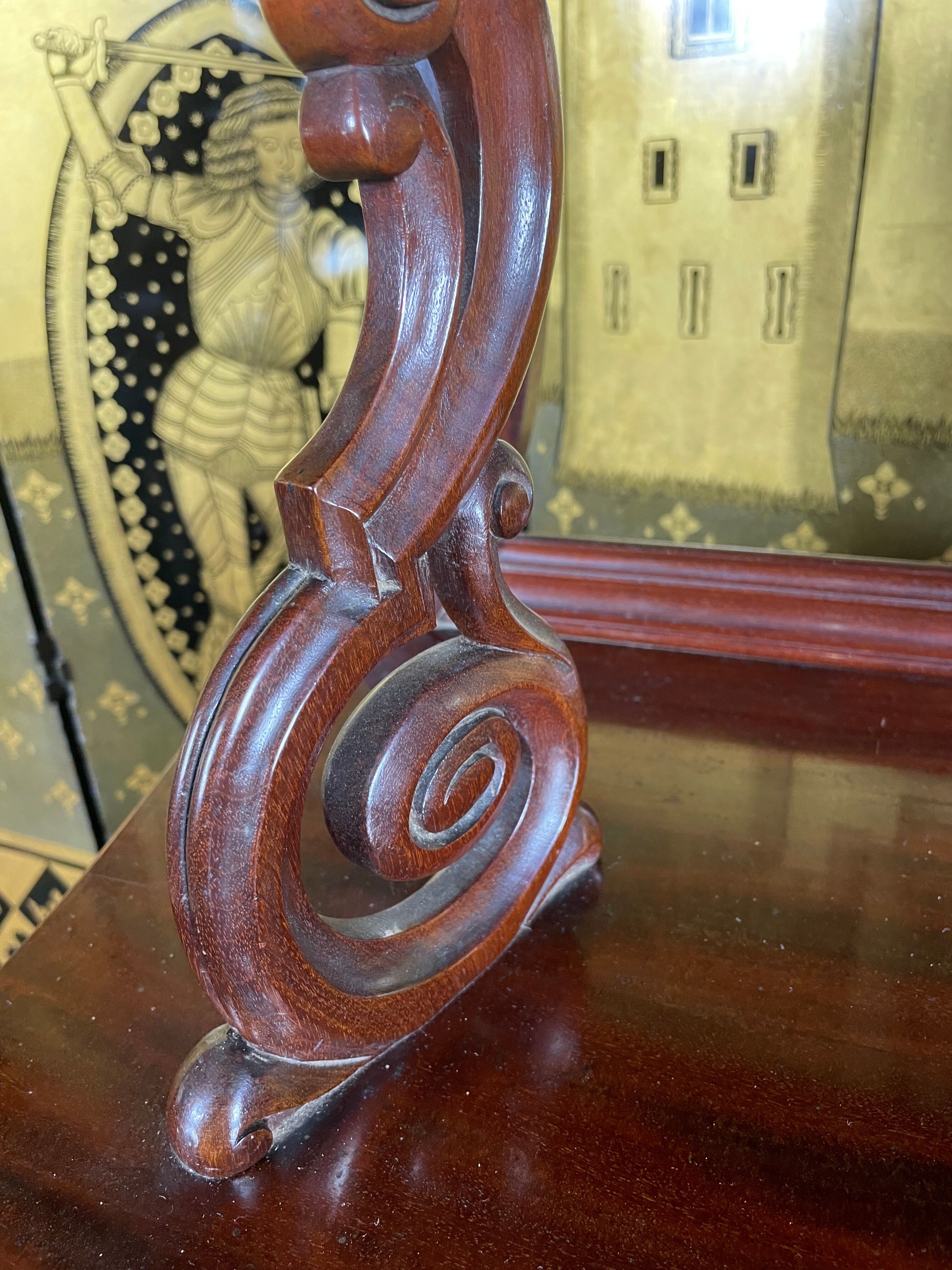 Napoleon III mahogany support cabinet