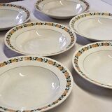 6 antique Villeroy & Boch soup plates in good condition