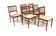 Set of 6 Scandinavian walnut chairs, Sweden, 1960.
