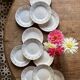 Set of 11 vintage Sarreguemines opaque porcelain dessert plates