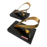 Gold Starry Bookends