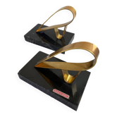 Gold Starry Bookends