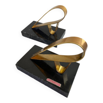 Gold Starry Bookends