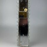 60s 70s wall lamp Limburg Germany Wall Sconce Ice Glass Chrome Space Age