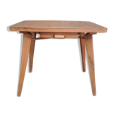 Table basse ou bureau vintage pieds compas