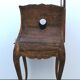 Belly bedside table with Louis XV style walnut mirror early 20th century 1920.