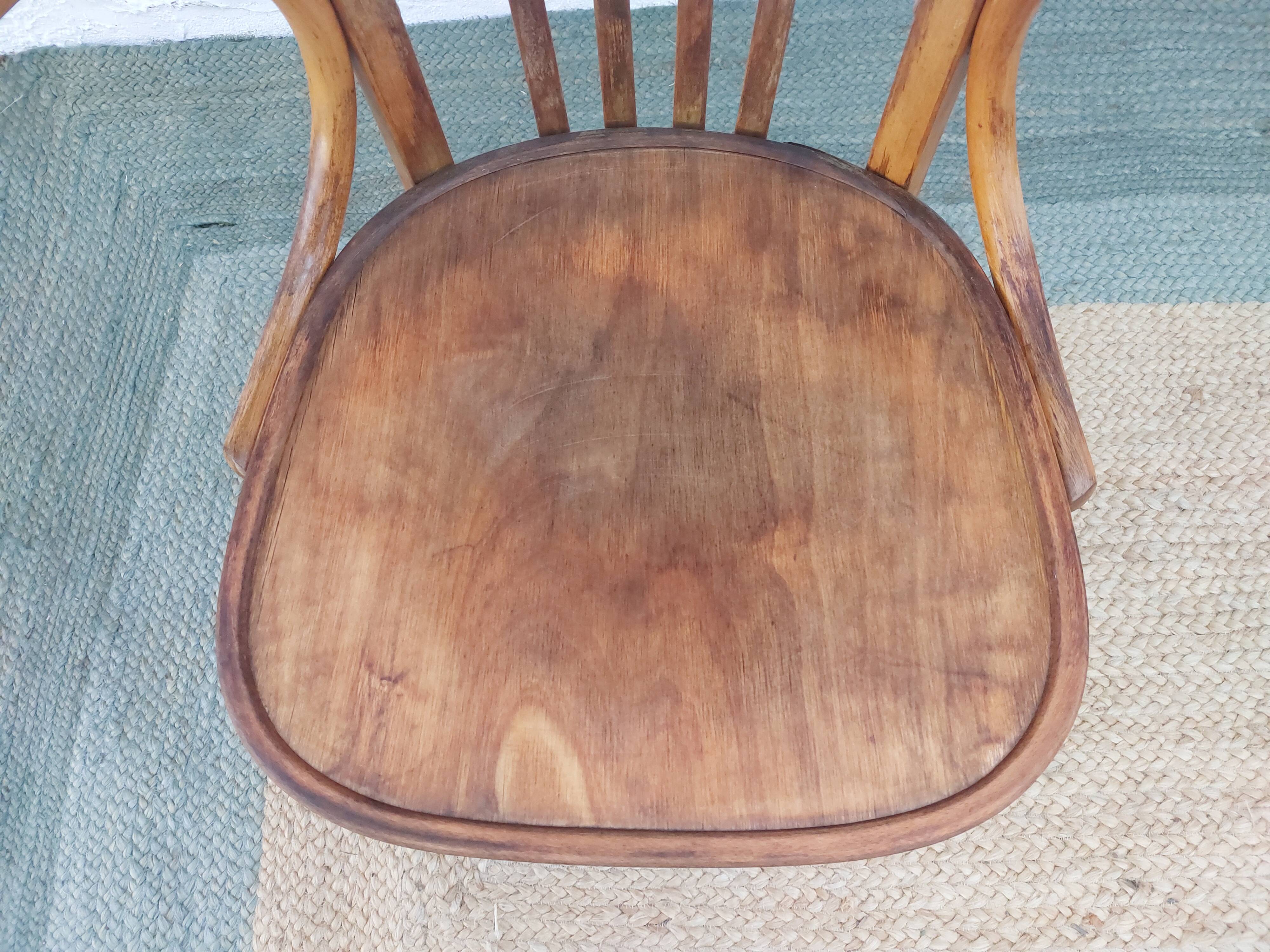 wooden swivel chair, height adjustable