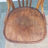 wooden swivel chair, height adjustable