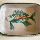Plat poisson Robert Picault Vallauris 1960