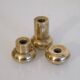 Set of Scandinavian brass candlesticks, 1960s
