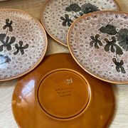 Set of 5 MBFA Pornic 70's dessert plates