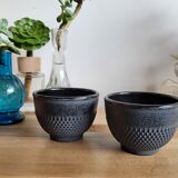 Steel-coloured cast iron cups