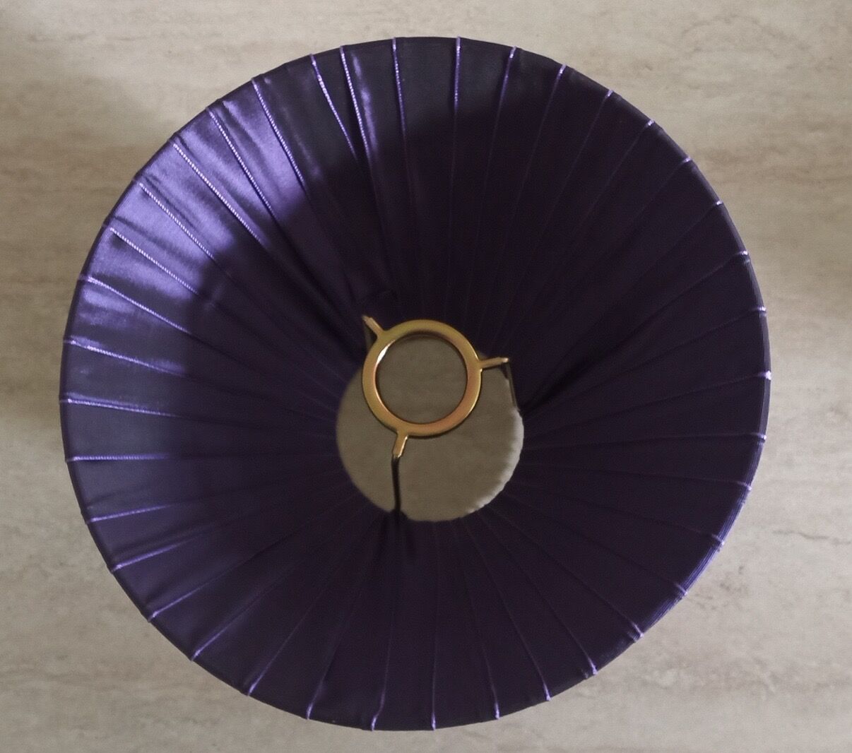Purple moiré lampshade