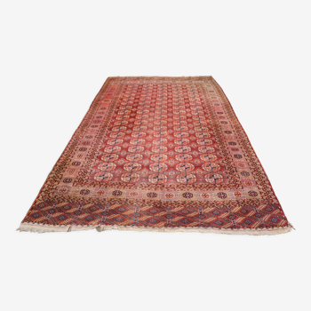 Tapis d'orient persan fait main turkmen boukhara 380 x 244