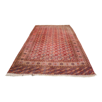 Tapis d'orient persan fait main turkmen boukhara 380 x 244