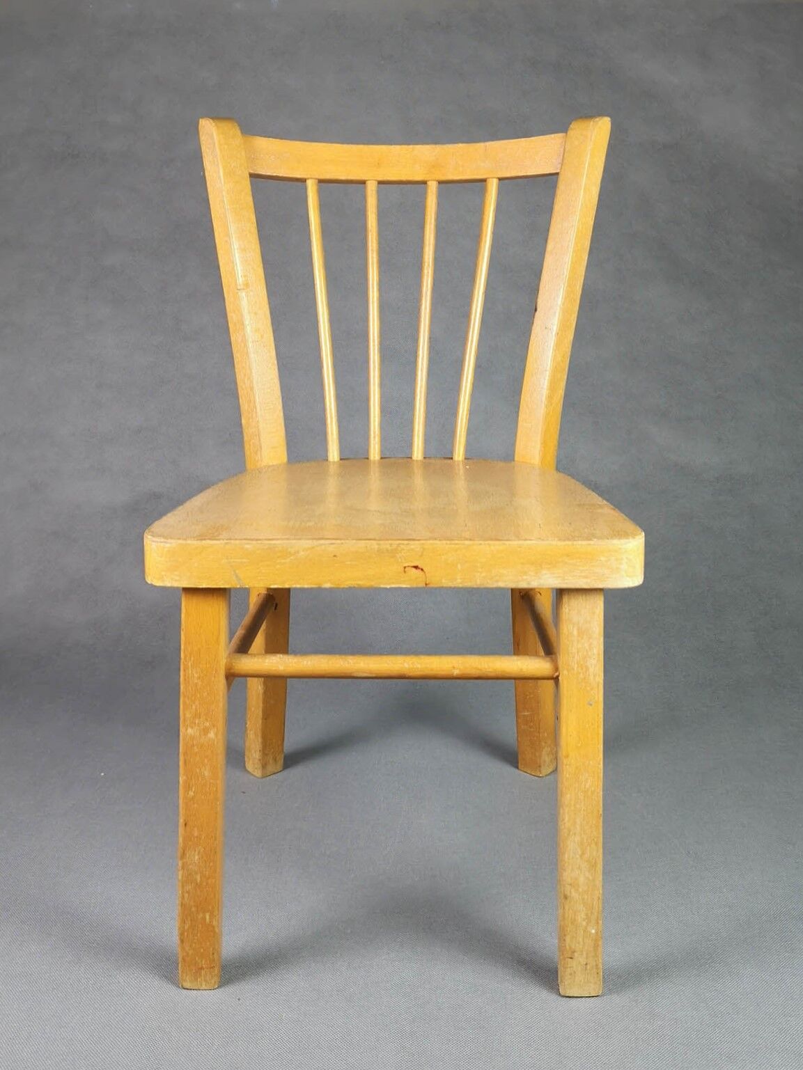 Baumann - Children's bistro chair . Light wood, vintage French