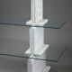 Carrara marble and glass library - 1970
