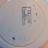 lot 4 plates U&C Sarreguemines model Léonie year 1918