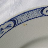 6 flat plates in Earthenware KG Lunéville livry model - D 21cm