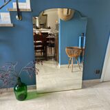 Old beveled mirror 127 x 75 cm